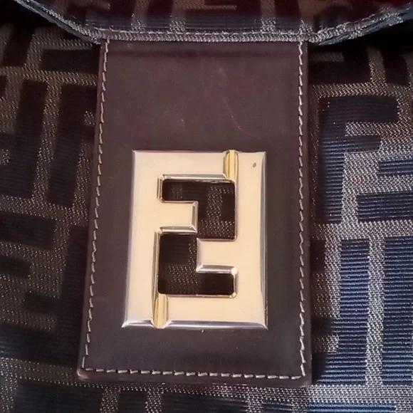 AUTHENTIC Vintage FENDI Zucca Handbag - Picture 7 of 16